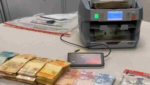 Valores foram apreendido