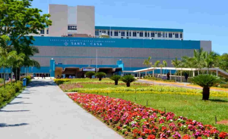 Fachada da Santa Casa de Campo Grande. (Foto: Divulgação)