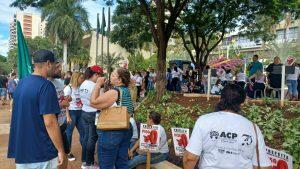 professores protesto greve prefeitura