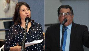 Vereadores Luiza Ribeiro e Ademir Santana