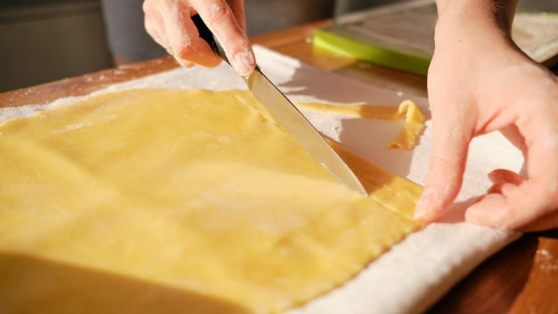torta de massa de pastel