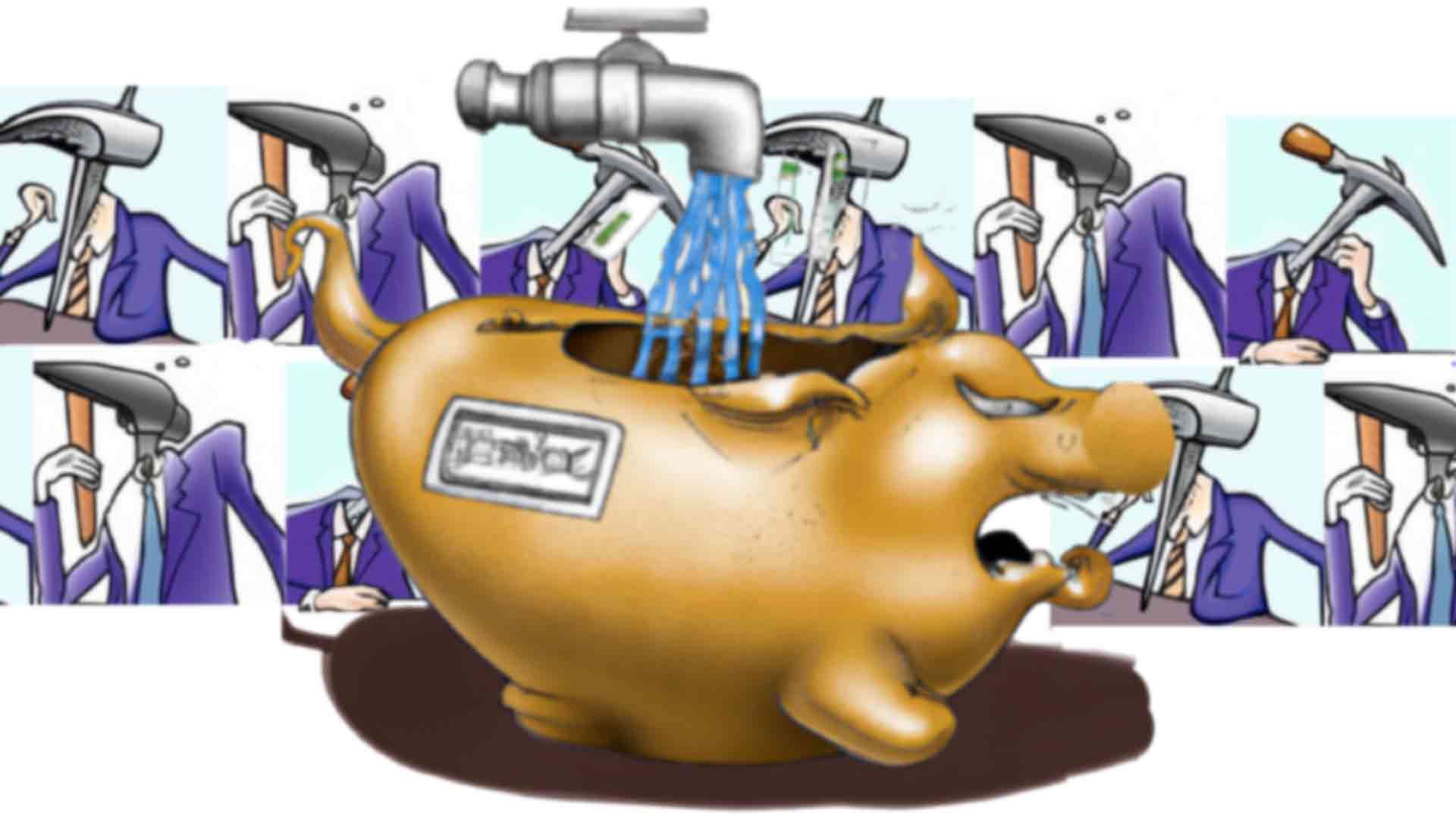 Picaretagem em Mato Grosso do Sul extrapola limites do estado e aguarda torneira abrir (Ilustração, Dall-E)