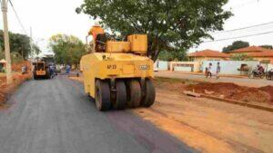 Obras de pavimentação