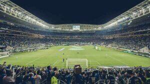 Goleiro do Boca Juniors se mostra preocupado com o gramado do Allianz Parque (Cesar Greco, Ag. Palmeiras)