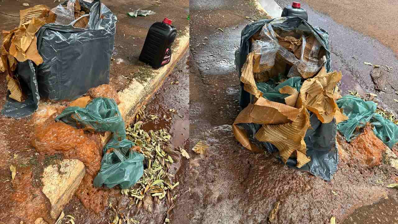 Produto químico vaza e causa queimaduras em entregador de loja em Rio Brilhante