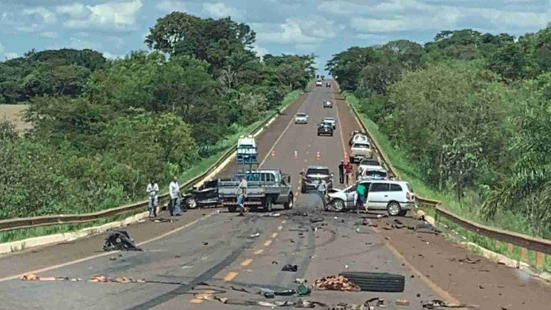 Acidente grave interdita rodovia entre Dourados e Ponta Porã