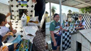 tradição túmulos comidas