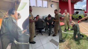 bombeira trote óleo queimado