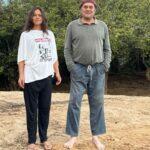 almir sater e a esposa no pantanal