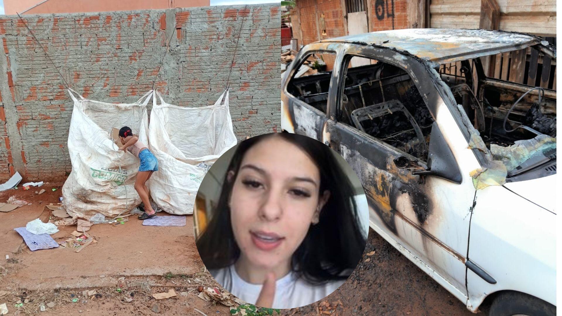 ana castela familia carro queimado ms