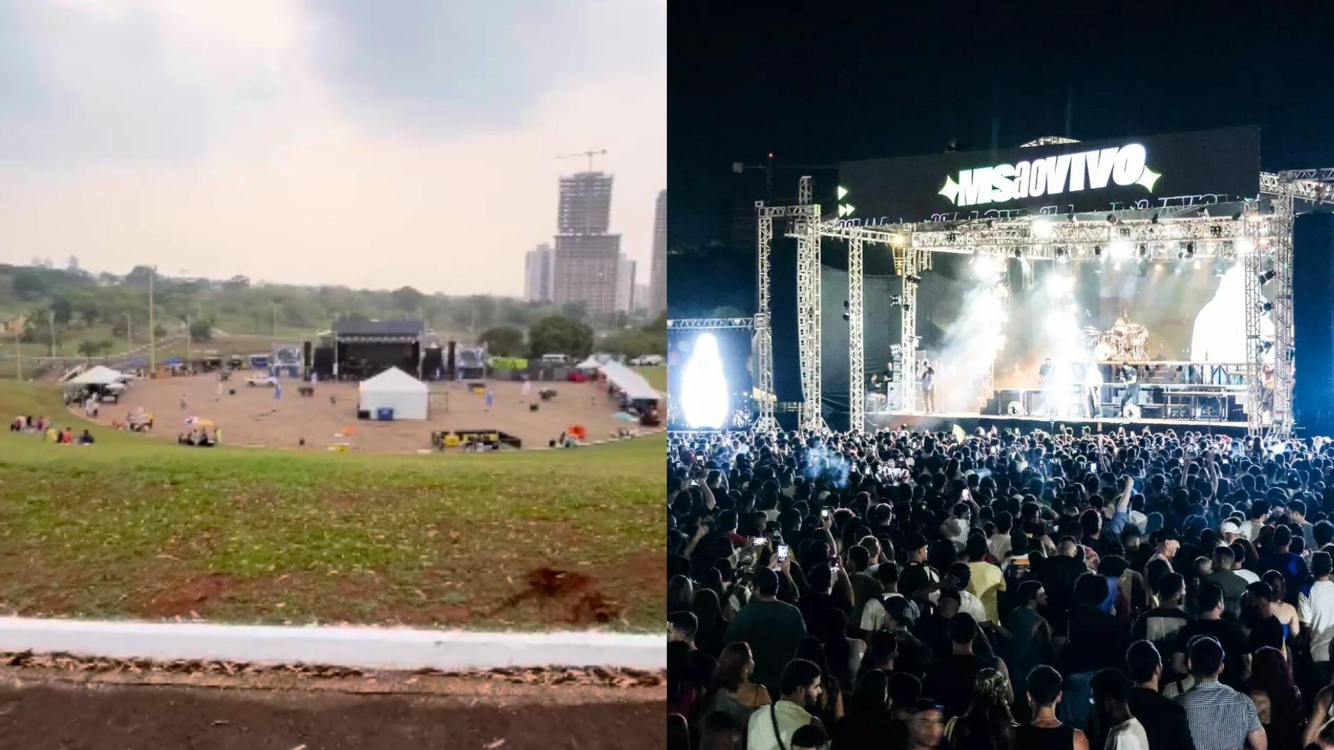 icone da mpb ms ao vivo parque das nações palco