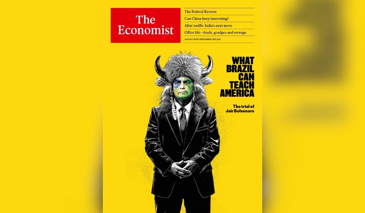 The Economist' põe na capa Bolsonaro de 'Viking do Capitólio'