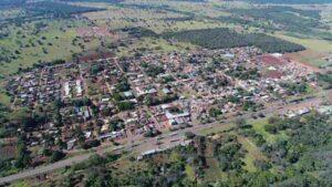 Vista aérea de Jaraguari, onde prefeitura usará plataforma do Google para registrar o ponto eletrônico de servidores (Divulgação)