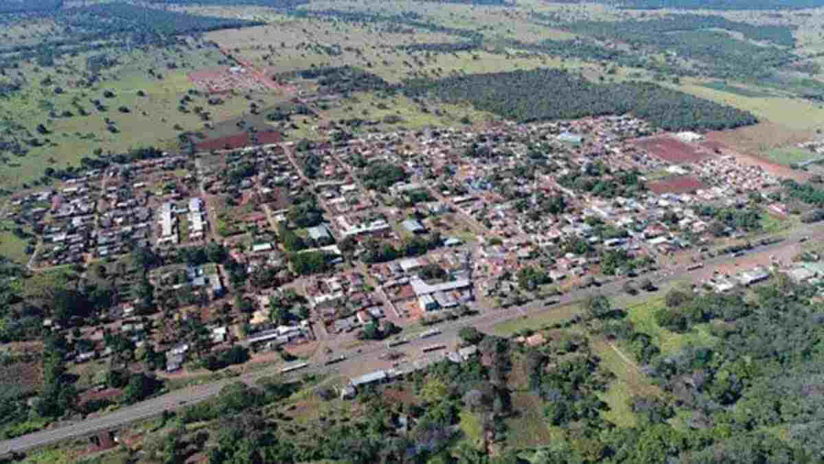 Vista aérea de Jaraguari, onde prefeitura usará plataforma do Google para registrar o ponto eletrônico de servidores (Divulgação)