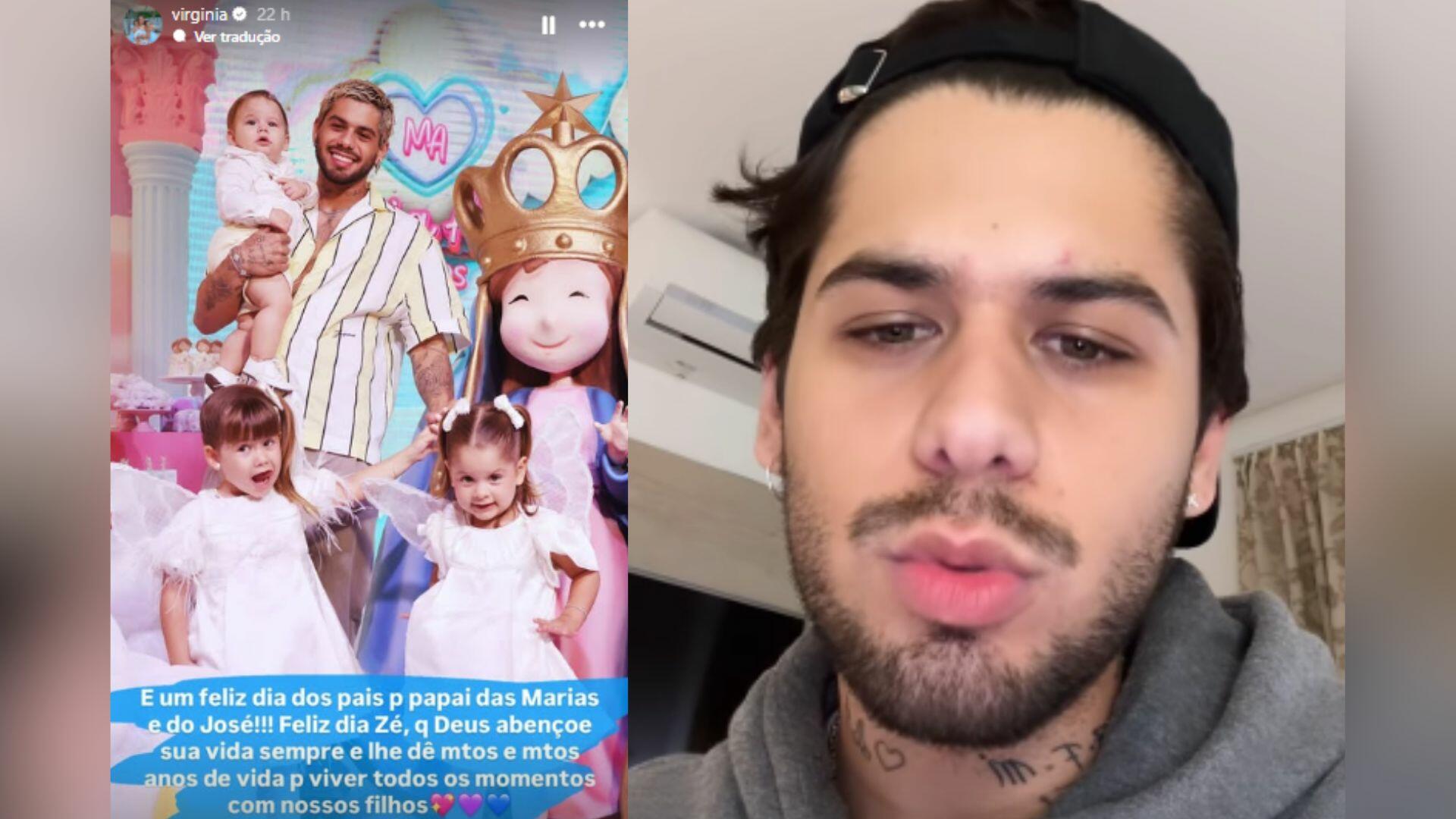 ze felipe story de virginia dia dos pais