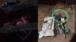 Recém-nascido na caixa de frutas - (Fotos: Corpo de Bombeiros)