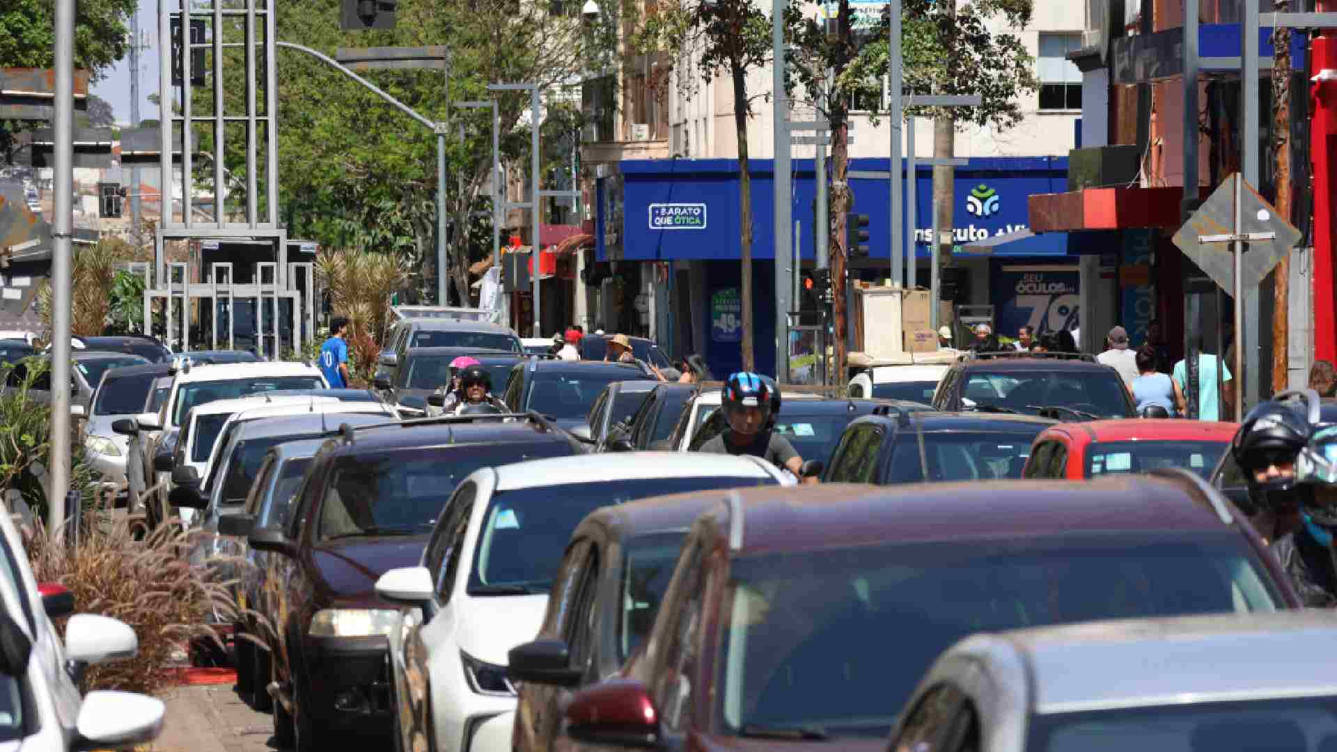 Trânsito congestionado