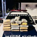 Drogas apreendidas durante fiscalização (Foto: Polícia Militar)