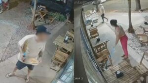 esfirraria nao poupa cliente que saiu sem pagar