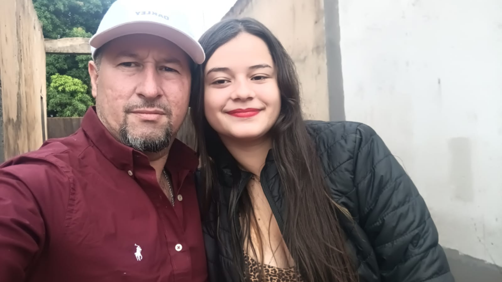 Raul e Gleyce - (Foto: Arquivo Pessoal) pai justiceiro