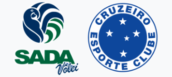 Logo da empresa e do time andam juntos sada cruzeiro