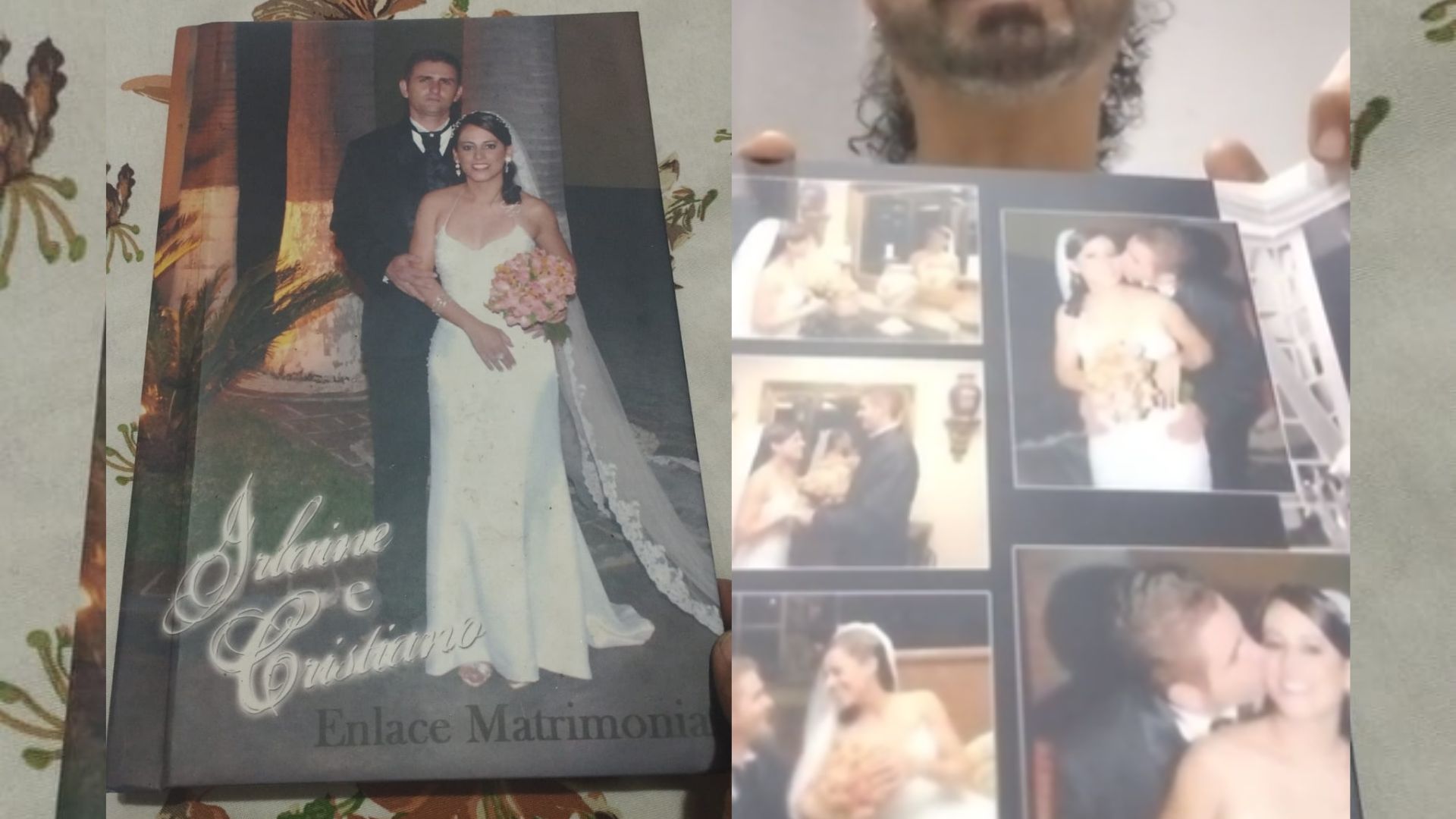 noivos album de casamento misterioso