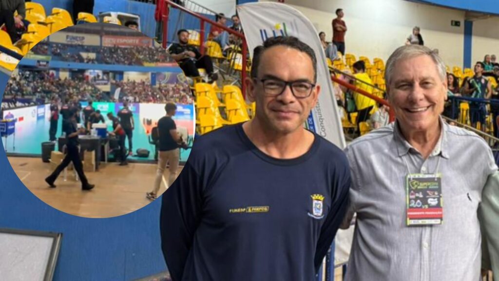 presidentes funesp e federação de volei supercopa
