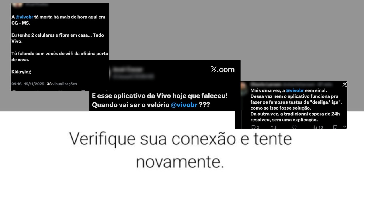 Caiu aí? Instabilidade na internet da Vivo em Campo Grande causa ...