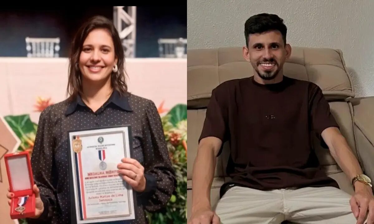 A vítima e o autor do crime - (Fotos: Reprodução das Redes Sociais)