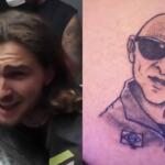 VÍDEO: Gringo homenageia agente da PRF com tatuagem no bumbum; veja