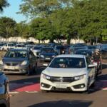 Acidente com motocicletas na Duque de Caxias para o trânsito em Campo Grande