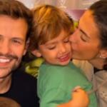 Saulo Poncio, Gabi Brandt e um dos filhos