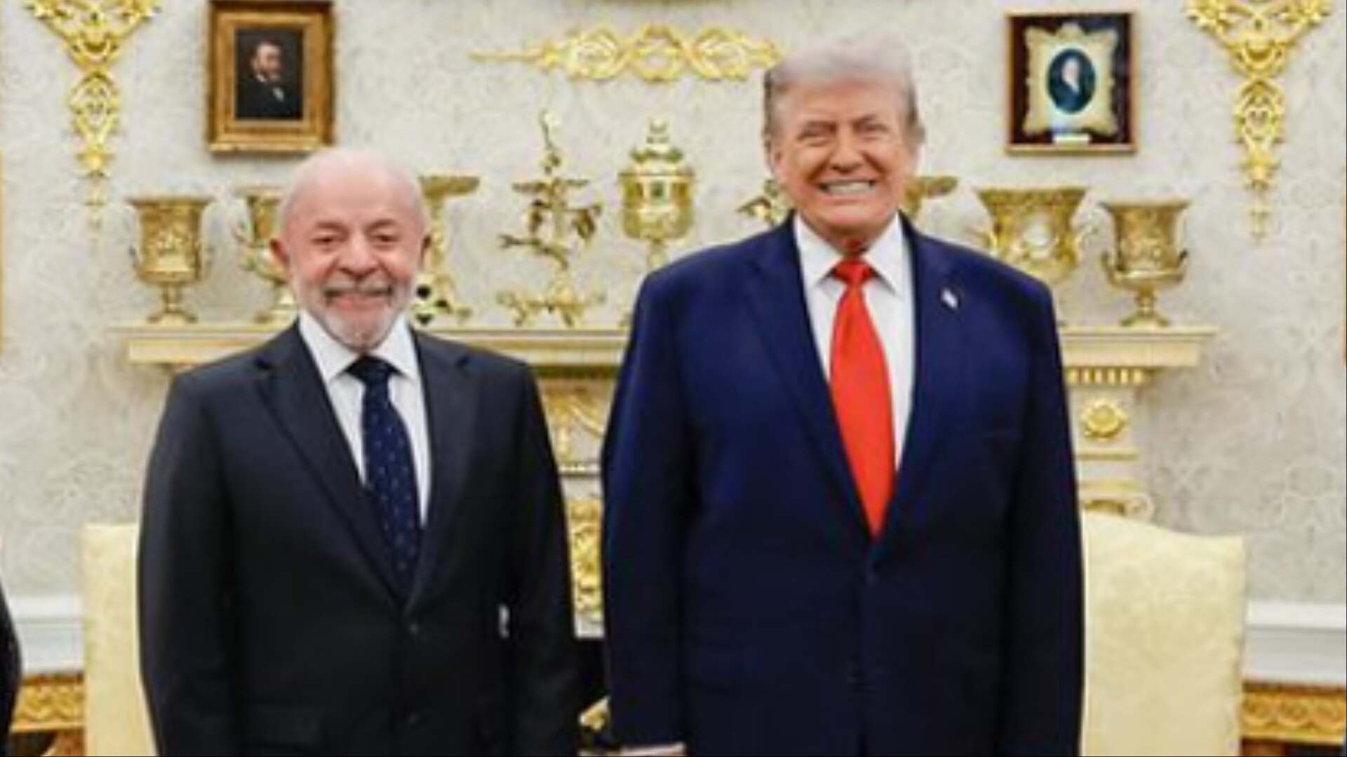 ‘Amor à primeira vista’: encontro sorridente entre Lula e Donald Trump inspira memes nas redes