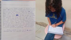 carta menina enaltecer mae