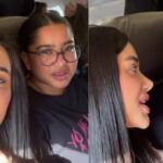 Jordana e Milena se encontram em voo