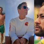 O ator Stephen Amell e Neymar