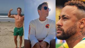 O ator Stephen Amell e Neymar