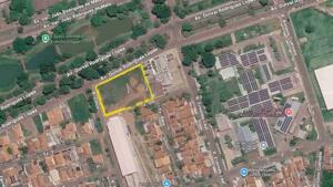 Área na Avenida Durval Rodrigues Lopes abrigará a nova Câmara de Vereadores (Google Maps, reprodução, dados de 2026)