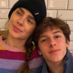 Carolina Dieckmann se emociona com surpresa do filho em pré-estreia