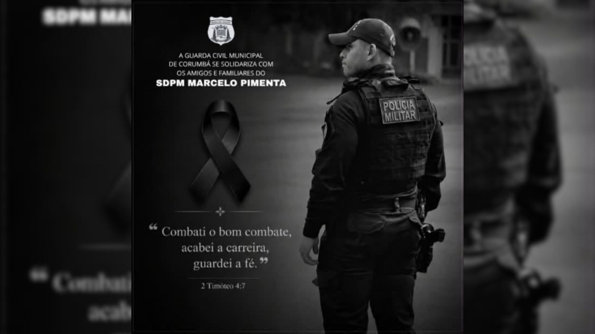 PM morto em Corumbá deixou uma filha de 7 anos e governador promete enfrentar o crime organizado "com firmeza e determinação"