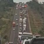 VÍDEO: Engavetamento com cinco veículos congestiona trânsito na BR-163 em Campo Grande