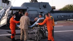 Em estado grave, idoso é resgatado durante operação aérea no Pantanal de MS