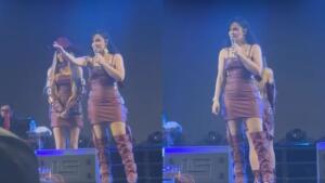 ‘Patroa!’: Maraisa interrompe show e repreende homem que apontava laser no rosto de Maiara