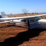 Tripulação fugiu após FAB interceptar em MS avião que fazia voo clandestino da Bolívia