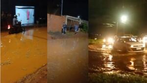 VÍDEO: chuva alaga ruas, transforma tudo em lama e deixa moradores ilhados em Campo Grande