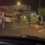 Motoentregador acaba ferido em colisão com HB20 na Avenida Toros Puxian