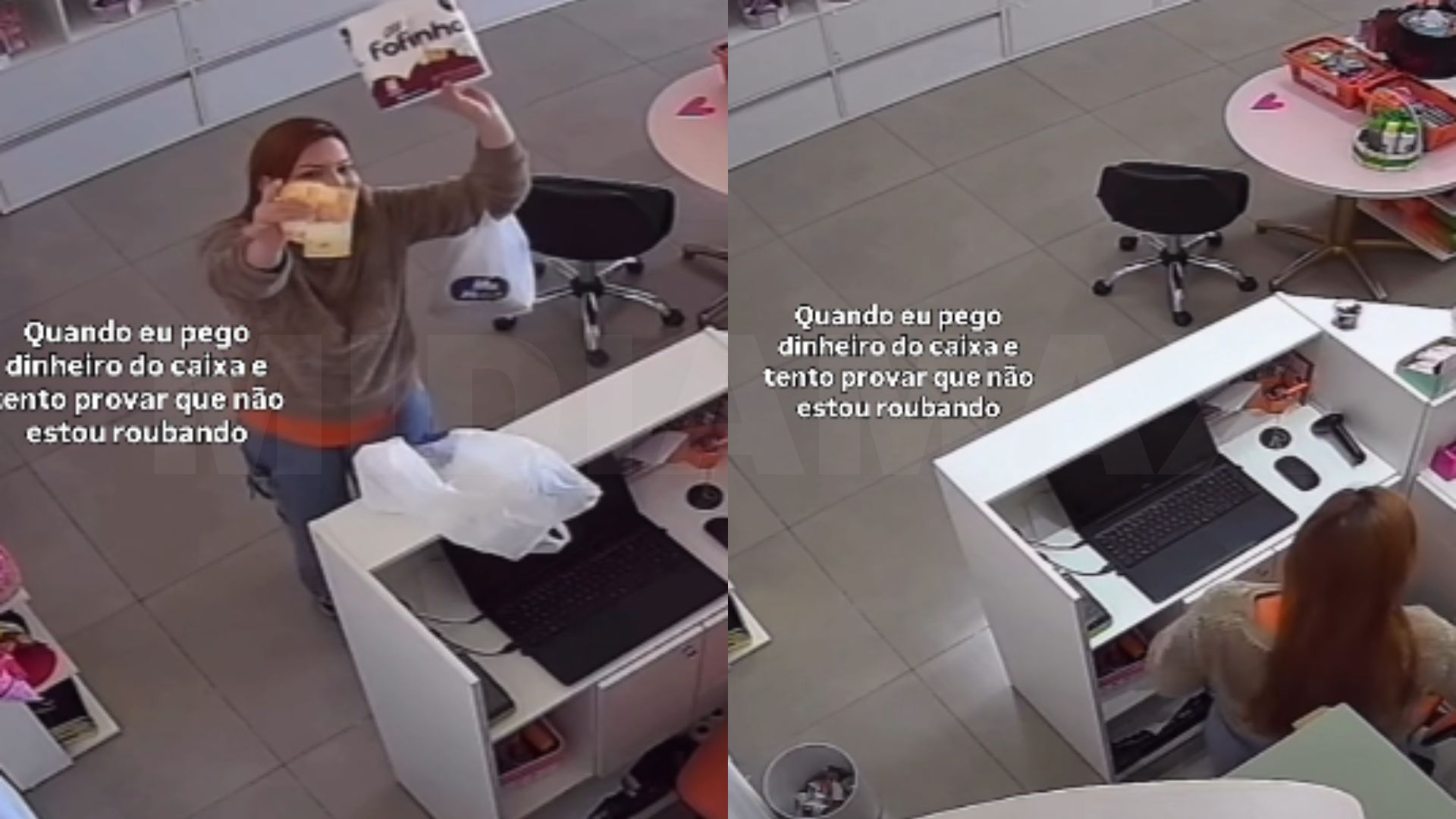 Atitude de jovem para provar que não furtou caixa alcança 1,5 milhão de views: ‘comprar papel’