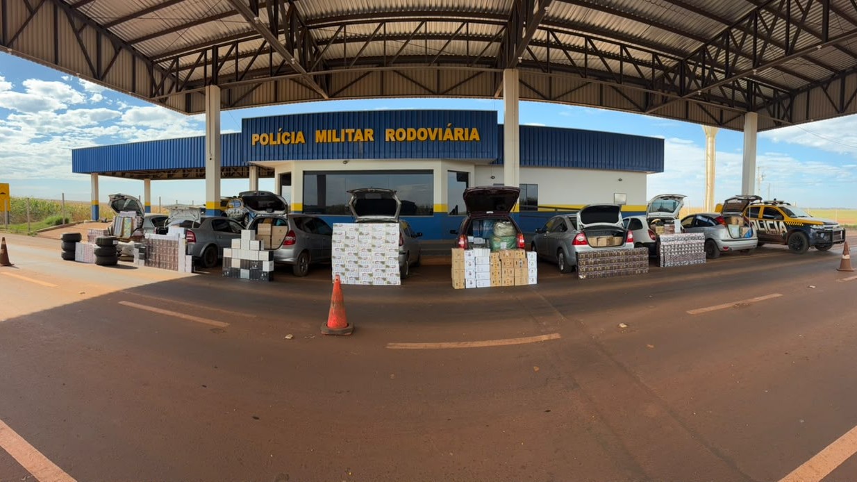 Perseguição na MS-162 termina com mercadorias ilegais apreendidas, avaliadas em mais de R$ 1,9 milhão