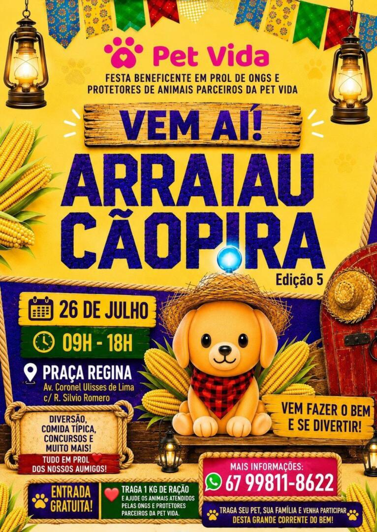 Arraiau Cãopira: festa beneficente ajuda 10 ONG’s a pagar dívidas que chegam a R$ 200 mil em petshop