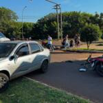 Motorista atinge motos e caminhão ao tentar desviar de motociclista na Avenida Ezequiel Lima